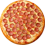 Tradicionais: Calabresa - Pizza Grande (Ingredientes: Molho de Tomate Pellati,  Mussarela,  Calabresa,  Cebola,  Orégano)