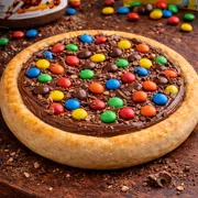 Esfihas Doces: Nutella c/ M&M´s - Esfiha Doces (Ingredientes: M&M´s, Nutella Original)
