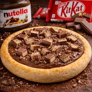Esfihas Doces: Nutella com Kit kat - Esfiha Doces (Ingredientes: Kit Kat, Nutella Original)