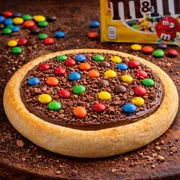 Esfihas Doces: Chocolate c/ M&M