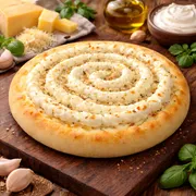 Esfihas salgadas: Dois queijos - Esfihas salgadas (Ingredientes: Catupiry, muçarela)