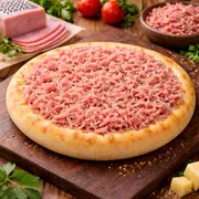 Esfihas tradicionais: Presunto - Esfihas salgadas (Ingredientes: Presunto)