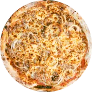 Especiais: 45 - Atum - Pizza Grande (8 Fatias 35cm) (Ingredientes: Atum, Cebola, Molho de Tomate Italiano, Muçarela, Orégano)
