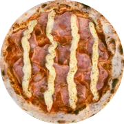 Clássicas: 07 - Canadense - Pizza Grande (8 Fatias 35cm) (Ingredientes: Catupiry, Lombo Canadense, Molho de Tomate Italiano, Orégano)