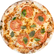 Clássicas: 12 - Margherita - Pizza Grande (8 Fatias 35cm) (Ingredientes: Manjericão, Molho de Tomate Italiano, Muçarela, Orégano, Parmesão, Tomate)