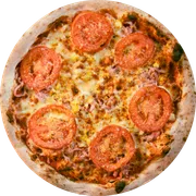 Clássicas: 13 - Napolitana - Pizza Grande (8 Fatias 35cm) (Ingredientes: Molho de Tomate Italiano, Muçarela, Orégano, Parmesão, Presunto, Tomate)