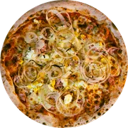 Clássicas: 15 - Portuguesa - Pizza Grande (8 Fatias 35cm) (Ingredientes: Cebola, Molho de Tomate Italiano, Muçarela, Orégano, Ovos, Presunto)