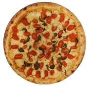 Tradicionais: Marguerita - Pizzas Grande (Ingredientes: Manjericão Fresco, Molho Artesanal, Mussarela, Orégano, Tomate Cereja)