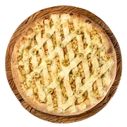 Tradicionais: Frango C/ Catupiry - Pizzas Grande (Ingredientes: Azeitona, Frango Desfiado, Molho Artesanal, Mussarela, Orégano, Requeijão)