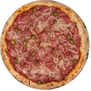 Tradicionais: Calabresa - Pizzas Grande (Ingredientes: Calabresa, Cebola, Molho Artesanal, Mussarela, Orégano)