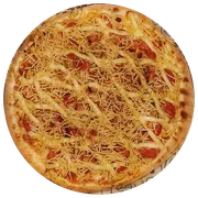Tradicionais: Caipira - Pizzas Grande (Ingredientes: Bacon, Batata Palha, Calabresa, Frango Desfiado, Molho Artesanal, Mussarela, Orégano, Requeijão)