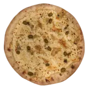 Tradicionais: Cinco Queijos - Pizzas Grande (Ingredientes: Azeitona, Gorgonzola, Molho Artesanal, Mussarela, Orégano, Parmesão Ralado, Provolone, Requeijão)