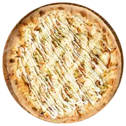 Premium: Defumado de Peru - Pizzas Grande (Ingredientes: Alho Poró 50g, Maionese Defumada Grill, Molho Artesanal, Mussarela, Orégano, Peito de Peru, Requeijão)