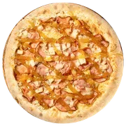 Premium: Lombo Real - Pizzas Grande (Ingredientes: Abacaxi Assado, Azeitona, Lombo Canadense, Molho Artesanal, Mussarela, Orégano, Requeijão)
