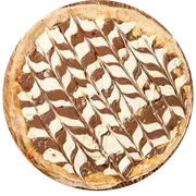 Doce: Dueto Gourmet - Pizzas Grande (Ingredientes: Chocolate, Chocolate Branco, Mussarela)