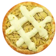 Esfiha de Sal: Esfiha de Frango Cream Cheese - Esfihas Artesanais, Delícia Árabes. (Ingredientes: Cream Cheese, Frango)