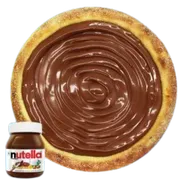 Esfihas Doce: Esfiha de Nutella - Esfihas Artesanais, Delícia Árabes. (Ingredientes: Nutella)
