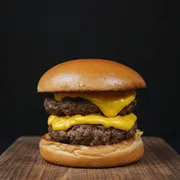 LANCHE: X-BURGUER DUPLO CAIPIRA - Lanche (Ingredientes: DUPLO HAMBURGUER, MOLHO ESPECIAL DA CASA, PÃO BRIOCHE, QUEIJO PRATO DUPLO CREMOSO)