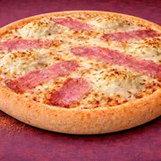 Especiais: 31 - Lombo c/ Catupiry - Pizza Grande (Ingredientes: Molho de Tomate, mussarela, lombo defumado, catupiry, orégano)
