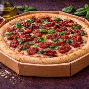 Nobres: 34 - Tomate Seco - Pizza Grande (Ingredientes: Molho de Tomate, mussarela, tomate seco, manjericão)