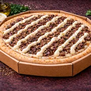 Nobres: 38 - Filé - Pizza Grande (Ingredientes: Molho de Tomate, mussarela, filé, catupiry, orégano)