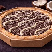 Nobres: 65 - Prestigio - Pizza Grande (Ingredientes: Leite Condensado, mussarela, chocolate preto, coco ralado)