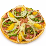 Tradicionais: 19-Portuguesa - Pizza Grande (Ingredientes: Molho, Mussarela, Presunto, Ervilha, Ovo, Pimentão, Cebola, Orégano)
