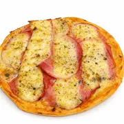Tradicionais: 16-Lombo com Catupiry - Pizza Grande (Ingredientes: Molho, Mussarela, Lombo, Catupiry, Orégano)