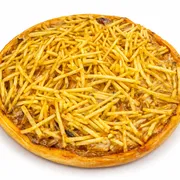 Premium: 30-Strogonoff - Pizza Grande (Ingredientes: Batata Palha, Molho, Mussarela, Strogonoff de Carne)