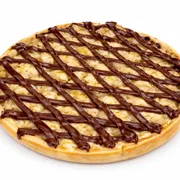 Doces: 32-Banana com Chocolate - Pizza Grande (Ingredientes: Banana, Chocolate)