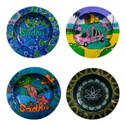 CINZEIROS: CINZEIRO SADHU REDONDO METAL (DESENHOS ALEATORIOS) - ACIMA DE 3 UNIDADES SAI R$ 8,00 CADA