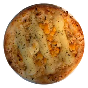 Esfiha de Sal: Frango Milho - Esfihas Artesanais, Delícia Árabes. (Ingredientes: Frango, Milho, Requeijão)