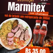 Marmitex do Dia: Grande Carne do Dia - REFRI 200 ML - Marmitex (Ingredientes: mais 4 acompanhamentos a sua escolha)