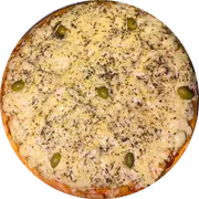 Especiais: Frango c/ Catupiry - Pizza Grande (Ingredientes: Molho de Tomate,  Frango,  Catupiry,  Mussarela,  Cebola,  Orégano)