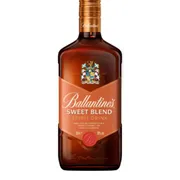 Ballantines: Ballantines - Sweet Blend - É uma bebida espirituosa (sprit drink) moderna e adocicada, que combina o tradicional do whisky com sabores de caramelo, baunilha e notas de frutas maduras e notas de toffe e mel. (700ml)