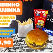 Hamburguer NOVIDADE !!!: Combinho Corujinha - Hamburguer NOVIDADE !!! (Ingredientes: Bife Carne Moida, Chedar, Maionese, Mussarela, PÃO BRIOCHE)