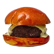 Hambúrguer: Vira-Lata - Hambúrguer (Ingredientes: Pão Brioche, Queijo, 180g de Carne Artesanal)