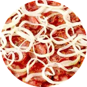 Tradicionais: Calabresa I - Pizza Família (Ingredientes:  Azeitona,  Calabresa,  Cebola,  Orégano, Molho)