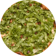 Tradicionais: Escarola - Pizza Família (Ingredientes:  Azeitona,  Bacon,  Catupiry,  Escarola,  Mussarela,  Orégano, Molho)