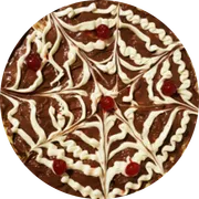 Doces: Mesclada - Pizza Família (Ingredientes: Chocolate ao Leite, Chocolate Branco)