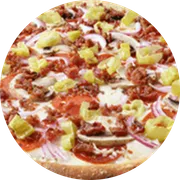 Tradicionais: Mexicana - Pizza Família (Ingredientes:  Azeitona,  Carne moída ref.,  Champignon,  Mussarela,  Orégano,  Ovos,  Pimentão, Molho)