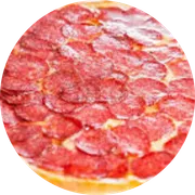 Tradicionais: Siciliana - Pizza Família (Ingredientes:  Azeitonas,  Bacon,  Mussarela,  Orégano,  Provolone,  Salame, Molho)