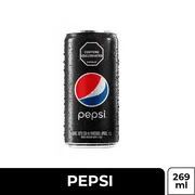 Refrigerante: Pepsi Black 269 ml - Refrigerante Zero Cola.