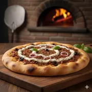 Esfihas Especiais: Carne seca com Catupiry Azeitona e Cebola - Esfiha (Ingredientes: Esfiha)