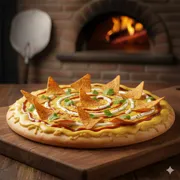 Esfihas Especiais: Hot Cheddar com Doritos - Esfiha (Ingredientes: Esfiha)