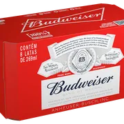 Fininha: Budweiser Lata 269ml | 8 Unidades - A cerveja Budweiser é uma standard American lager de sabor leve, cor clara e aroma discreto.