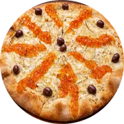 Gourmet: Queijo Brie com Geleia de Pimenta - Pizza Grande (Ingredientes: Mussarela de Búfala, Queijo brie, Geleia de pimenta)