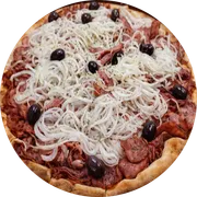Tradicionais: Calabresa - Pizza Grande (Ingredientes: Calabresa fatiada, Cebola)