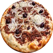 Tradicionais: Carne Seca - Pizza Grande (Ingredientes: Carne seca desfiada, Catupiry, Cebola)
