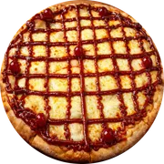 Doces: Romeu e Julieta - Pizza Grande (Ingredientes: Mussarela, Cereja, Goiabada cremosa)